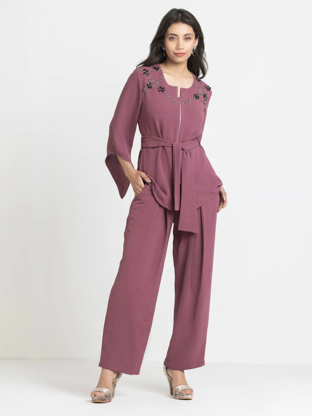 dusty-pink-embroidered-party-co-ord-set-with-belt