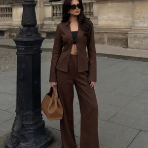 coffee-tie-up-cotton-top-and-pant-co-ord-set