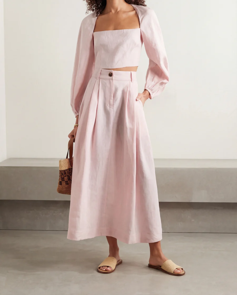 soft-pink-co-ord-set-with-billowy-silhouette